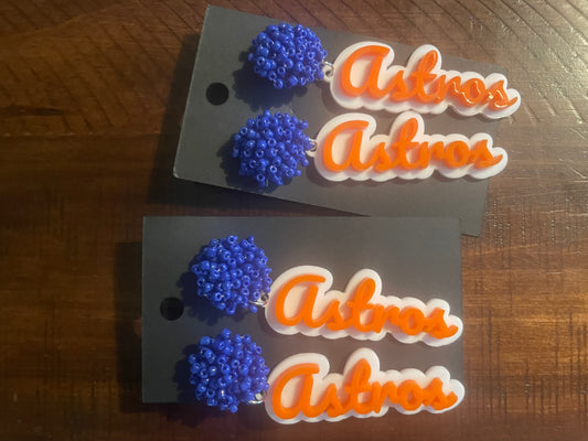 Astros earrings